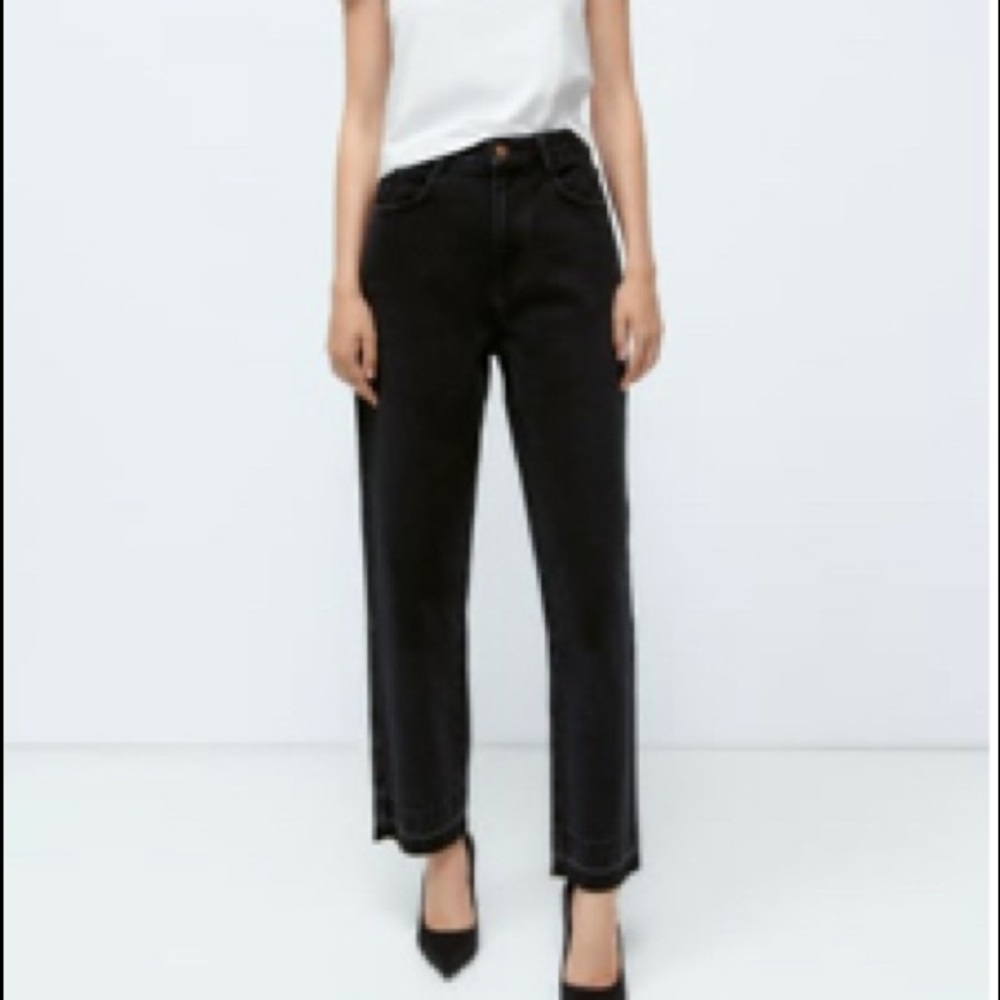 ZARA straight leg jeans in black